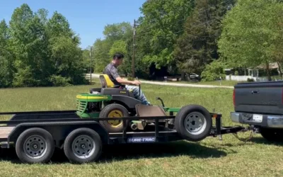 How to Secure a Lawn Mower on a Trailer (4 Steps + Video)