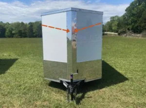 V-nose trailer front