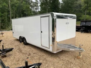 Flat-front trailer exterior